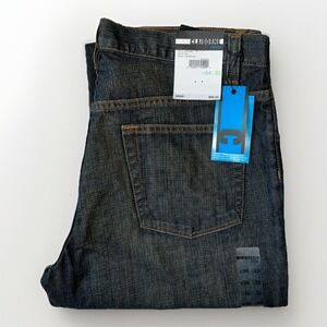 Claiborne Denim Mens Straight Fit Dark Wash Jeans 34x32 Staple Piece Classic